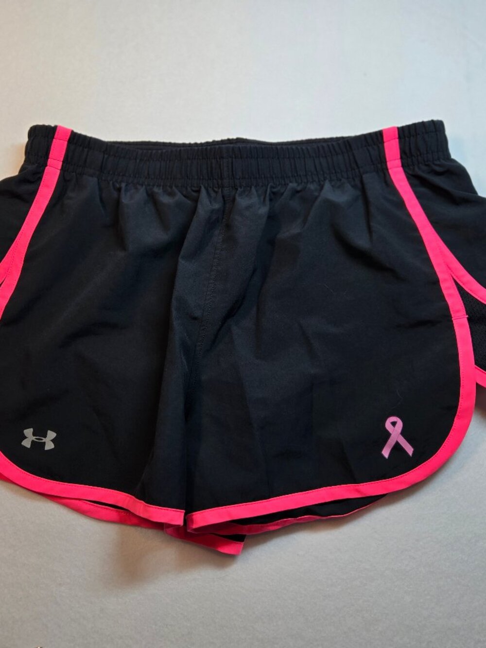 Under Armour Black Running Shorts Breast Cancer Awarnees Size S